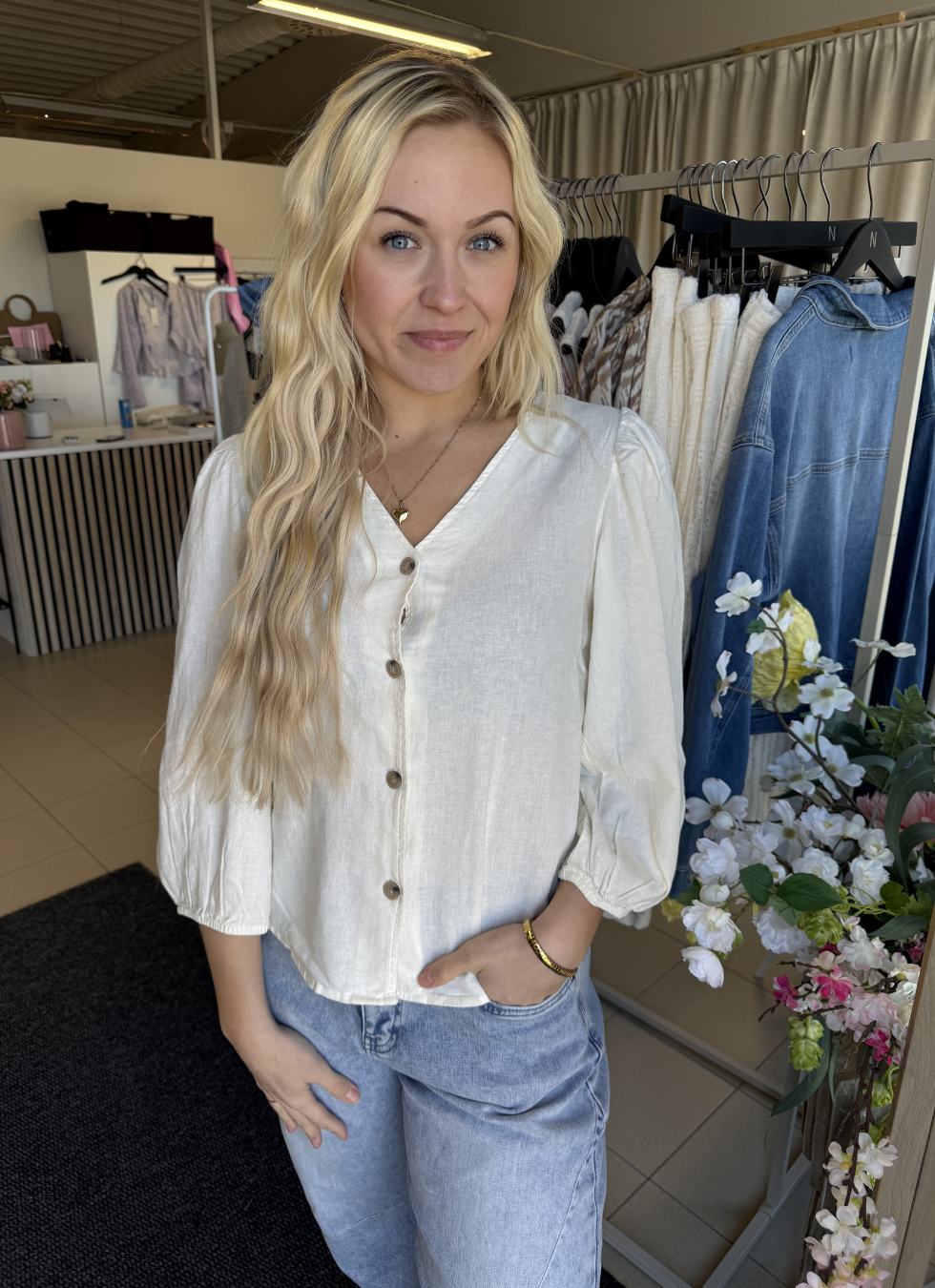 BLUS I LINNEBLANDNING