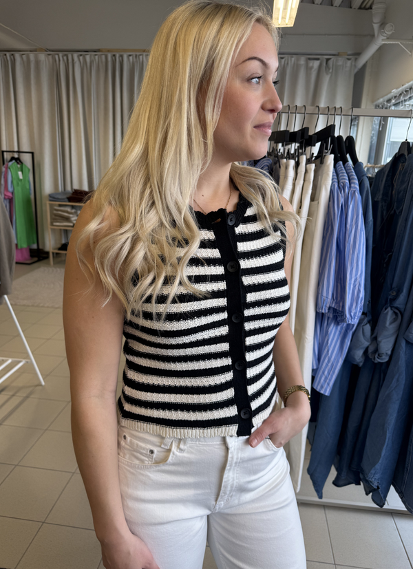 RANDIG STICKAD VÄST