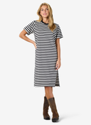 STRIPED MIDI DRESS LOOSE FIT