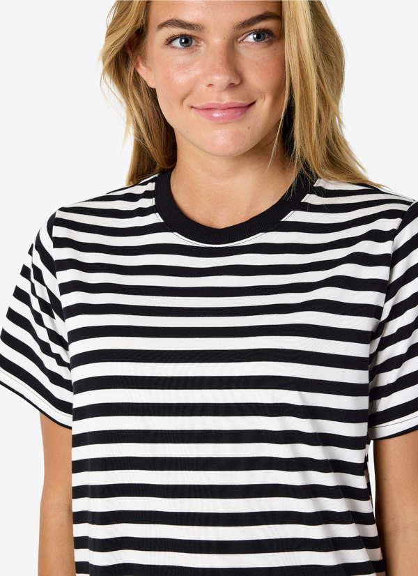 STRIPED MIDI DRESS LOOSE FIT