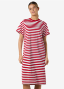 STRIPED MIDI DRESS LOOSE FIT