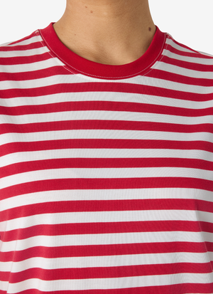 STRIPED MIDI DRESS LOOSE FIT