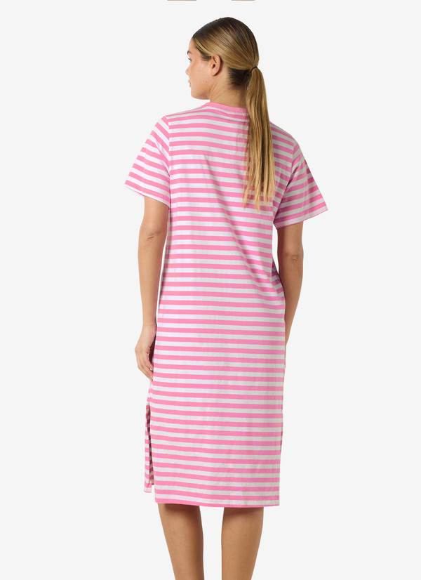 STRIPED MIDI DRESS LOOSE FIT