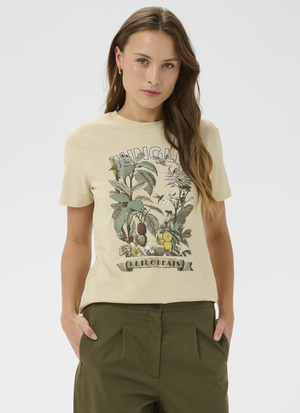 FIGURNÄRA T-SHIRT I EKOLOGISK BOMULL