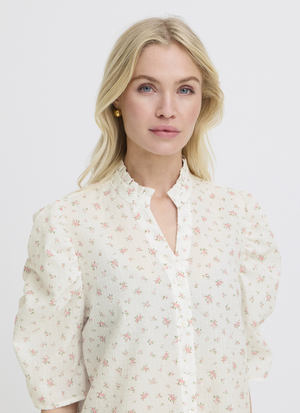 BLOMMIG SKJORTA