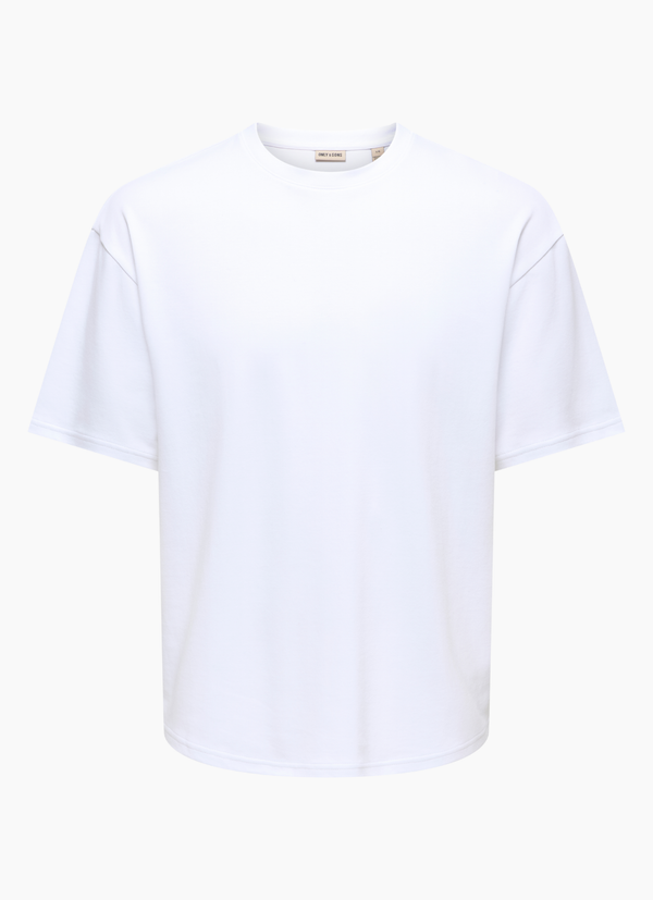 T-shirt i mjuk och stretchig jersey, Vit