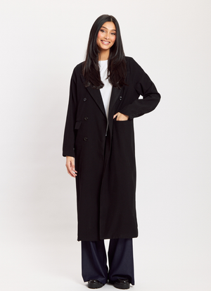 LÅNG DUBBELKNÄPPT BLAZERJACKA