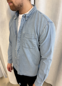 Regular Fit Denimskjorta för herr