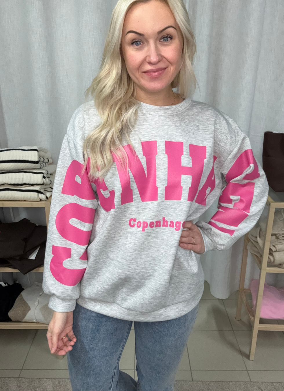 OVERSIZE TRÖJA MED TRYCK