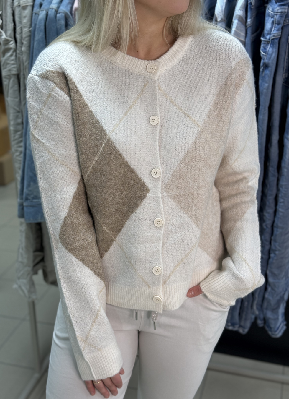 ARGYLE STICKAD KOFTA ONESIZE