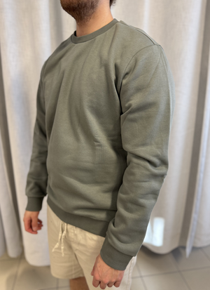 SWEATSHIRT MED RUND HALS OCH MJUK INSIDA