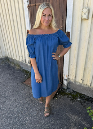 JEANSKLÄNNING MIDI