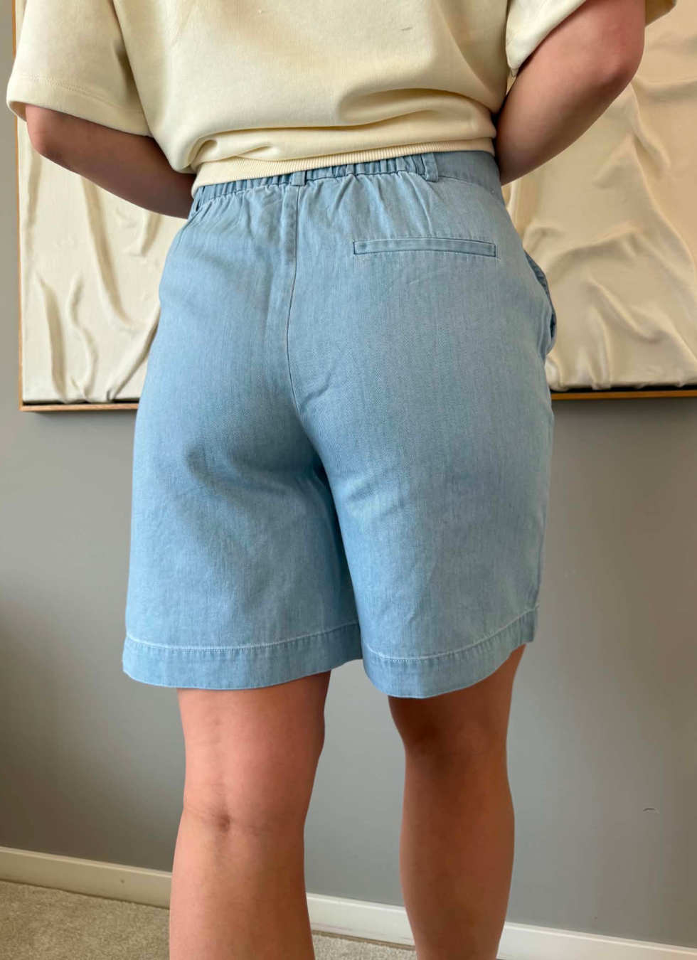 LÅNGA DENIMSHORTS