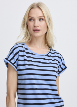 RANDIG T-SHIRT I BOMULLSBLANDNING