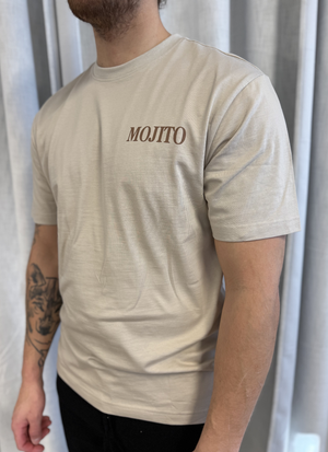 T-SHIRT MED PRINT I EKOLOGISK BOMULL