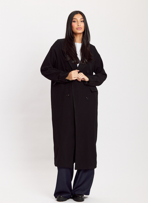 LÅNG DUBBELKNÄPPT BLAZERJACKA