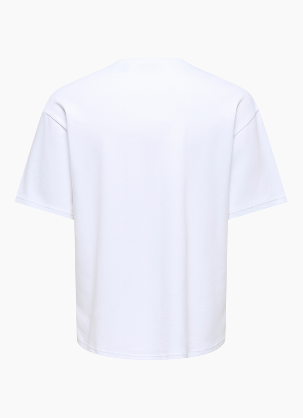 T-shirt i mjuk och stretchig jersey, Vit