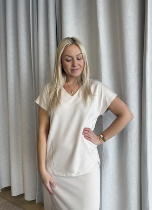 RELAXED FIT T-SHIRT I MODALBLANDNING