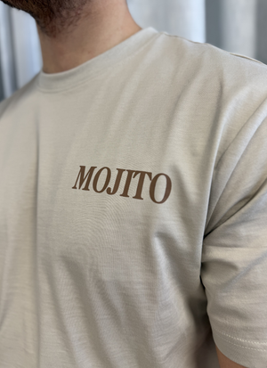 T-SHIRT MED PRINT I EKOLOGISK BOMULL