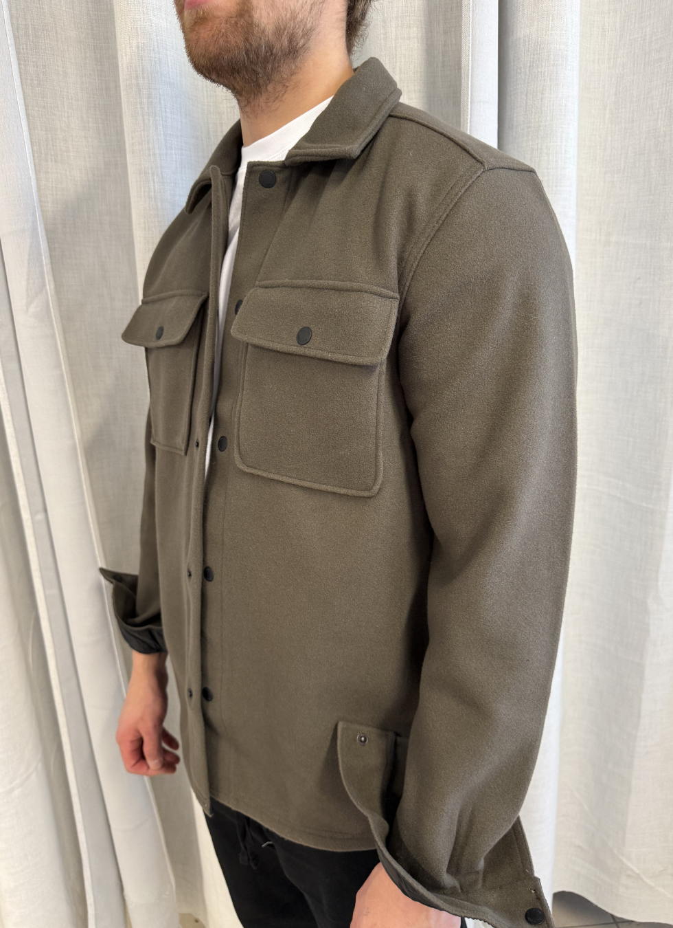 Overshirt med Bröstfickor