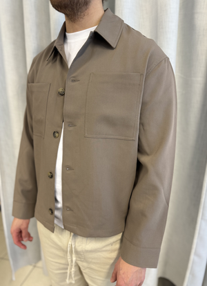 Loose Fit Overshirt med Bröstfickor
