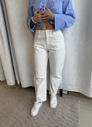 HIGH WAIST BARREL LEG JEANS