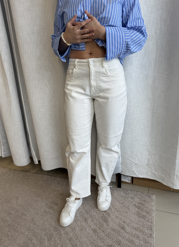 HIGH WAIST BARREL LEG JEANS