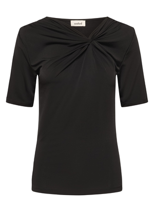 SLIM FIT T-SHIRT I VISKOSBLANDNING