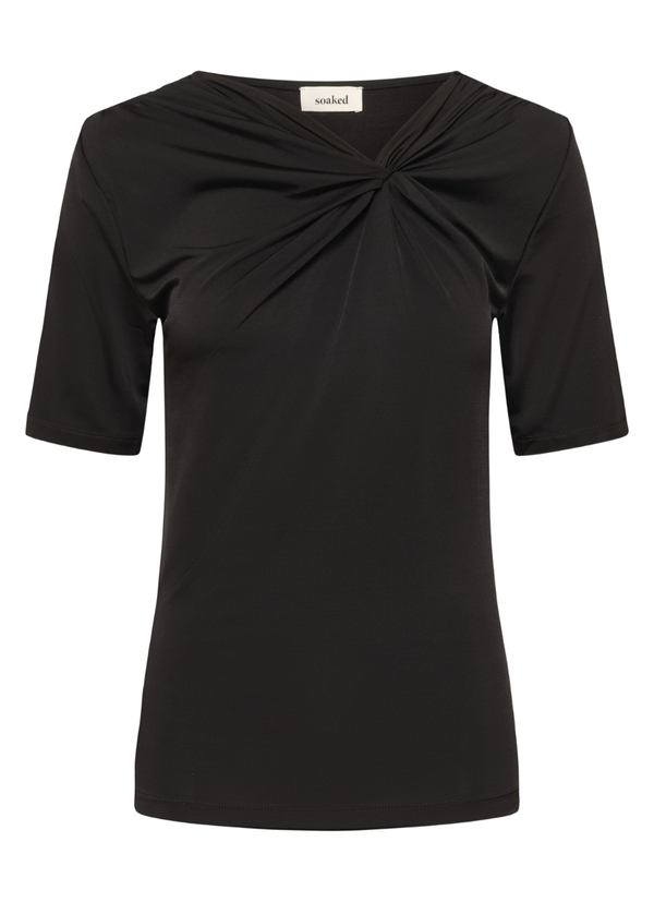 SLIM FIT T-SHIRT I VISKOSBLANDNING