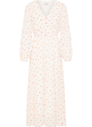 LÅNG KLÄNNING MED BLOMMÖNSTER