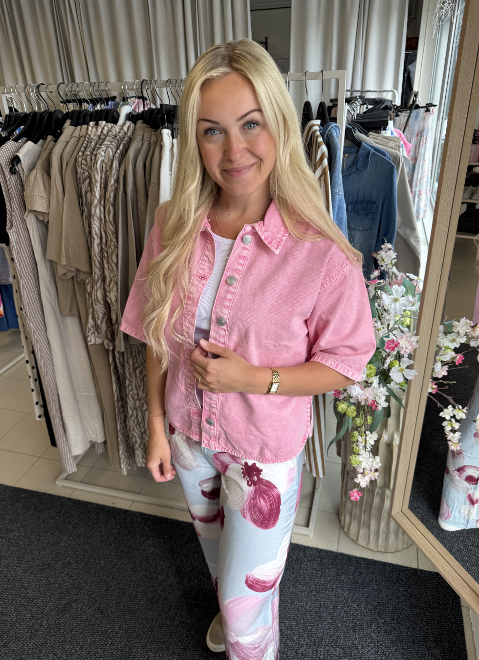 ROSA DENIMSKJORTA