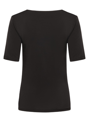 SLIM FIT T-SHIRT I VISKOSBLANDNING