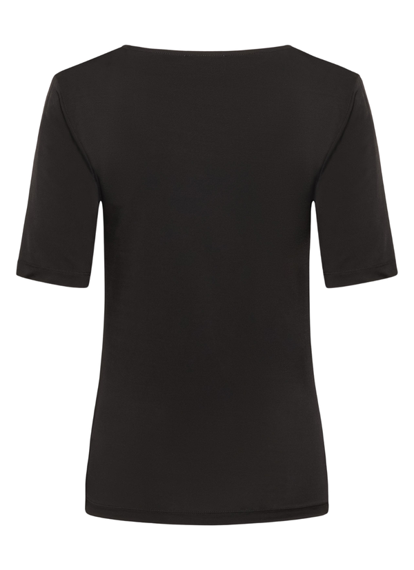 SLIM FIT T-SHIRT I VISKOSBLANDNING