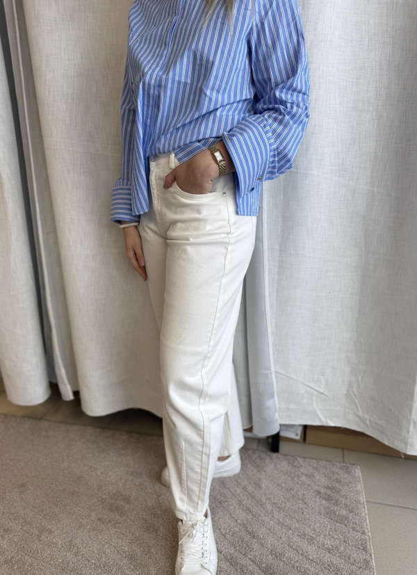 HIGH WAIST BARREL LEG JEANS