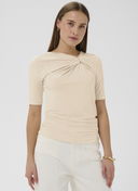 SLIM FIT T-SHIRT I VISKOSBLANDNING