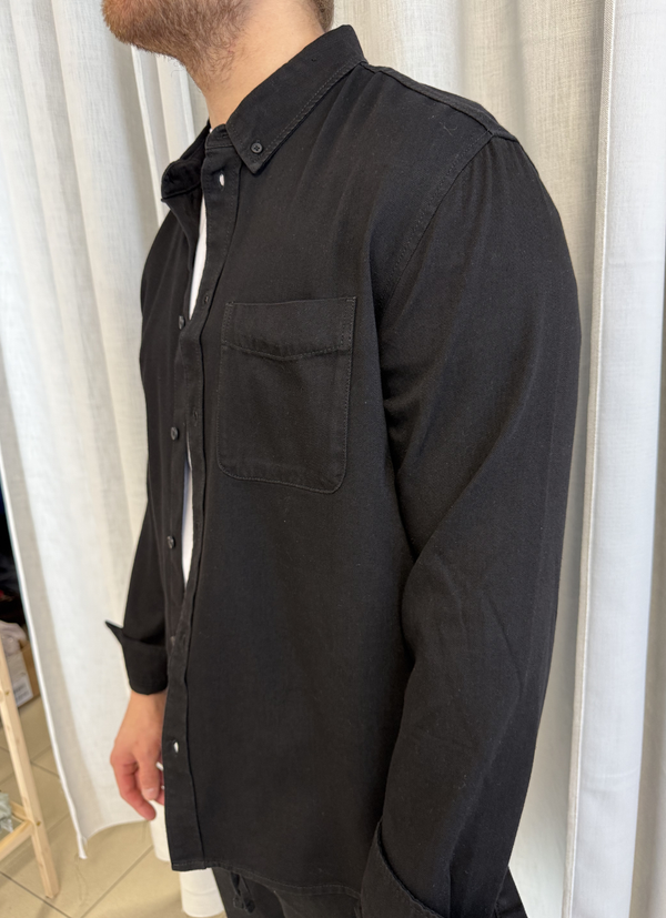 Regular Fit Denimskjorta för herr