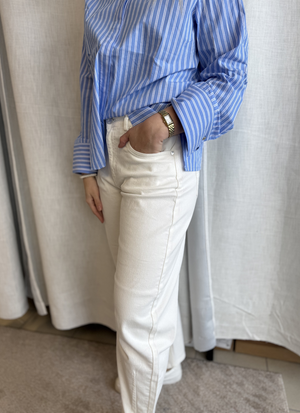 HIGH WAIST BARREL LEG JEANS