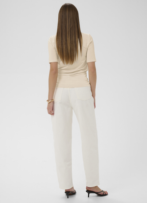 SLIM FIT T-SHIRT I VISKOSBLANDNING