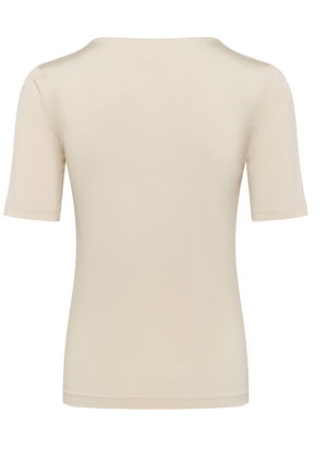 SLIM FIT T-SHIRT I VISKOSBLANDNING