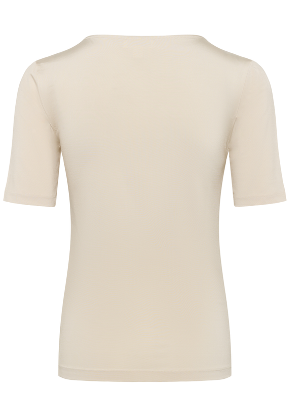 SLIM FIT T-SHIRT I VISKOSBLANDNING