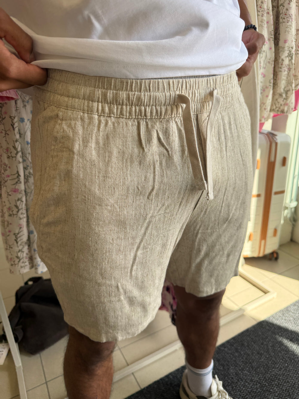 MJUKA VISKOSSHORTS MED RELAXED FIT