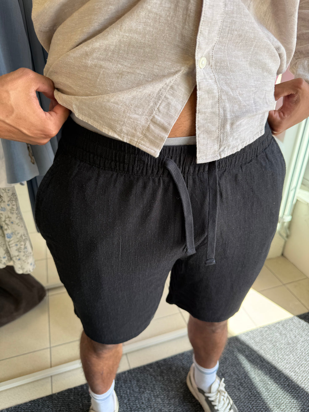 MJUKA VISKOSSHORTS MED RELAXED FIT