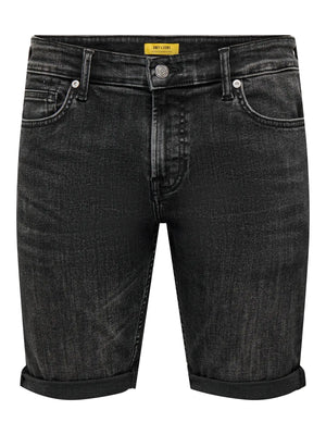 DENIMSHORTS I MJUK STRETCH