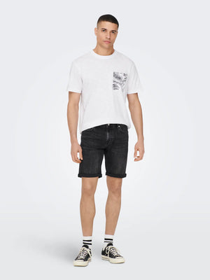 DENIMSHORTS I MJUK STRETCH